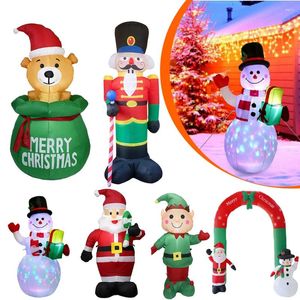 Party Decoration Christmas Inflatable Balloon LED Giant Dolls High Brightness Eco-friendly Outdoor Garden Xmas Decor