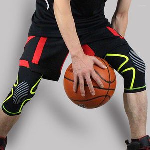 Diz pedler 2pcs Basketbol Spor Güvenliği Kneepad Erkekleri Destek Buzağı Sıkıştırma Dizek Fitness Koşu Bisiklet Bacak Kılıf Koruyucu