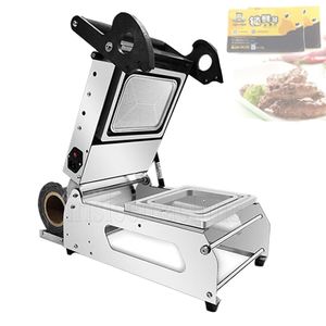 Commercial Lock Fresh Box Sealing Machine Takeaway Disposable Lunch Box Steak Cooked Food Sealing Machine Packing Machine