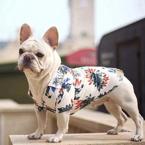 Vestuário para cães Pet Havaiano Camisas Praia Estilo Fino Respirável Roupas de Verão para Cães Pequenos Filhote de Cachorro Gato Colete Chihuahua Yorkies Poodle