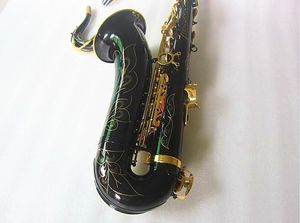 Nuovo sassofono tenore nero Sax B flat di alta qualità che suona professionalmente sassofono per strumenti musicali con custodia