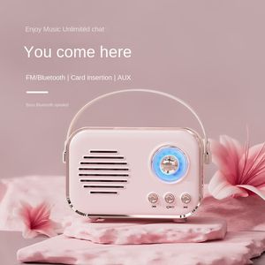 Altoparlante Bluetooth Creative Retro Radio Bluetooth Subwoofer per telefono cellulare Nostalgic USB Mini Audio americano