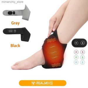 Knöchelstütze Ectric Heizung Beheiztes Ank Pad Gürtelband Brace Massagegerät Bandwärmer Hot Relaxer Brace Fußgesundheit Arthritis Care Protector Q231124