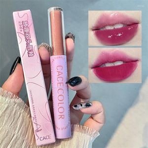 Lip Gloss Purple Red de cabeça dupla de cabeça fosca de veludo sexy batom líquido de líquido impermeável esmalte duradouro Cosméticos coreanos de maquiagem