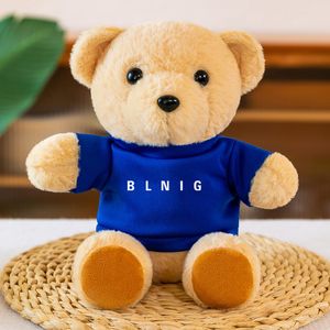 Bonito urso de pelúcia brinquedo de pelúcia urso boneca de pelúcia dos desenhos animados urso animal boneca infantil bonito pequeno urso boneca presente de aniversário de natal meninos gilrs chd2311241 esskids