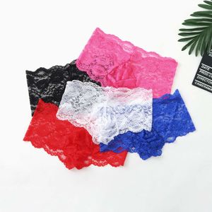 Pcs Homens S Sexy Lace Boxer Ver Através de Roupa Interior Transparente Exótico Crossdressing Sissy Lingerie Bolsa Respirável Calcinhas