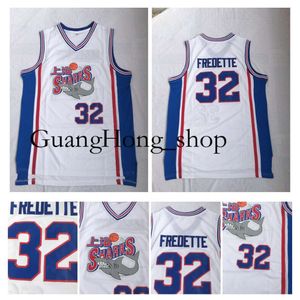 Jimmer Fredette 32 Shanghai Sharks White Ed Jersey Top Quality Retro Jerseys Free Shipping Rare