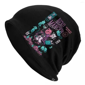 Berretti Neko Mancer Vaporwave Aesthetic Grung Satantic Gothic Witch Bonnet Cappelli Goth Outdoor Skullies Berretti Cappello Uomo Caldo Berretto a doppio uso