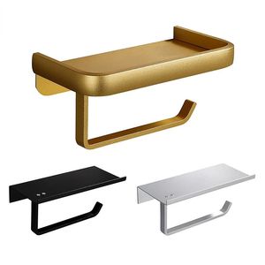 Toilet Paper Holders Gold Toilet Paper Holder Hanger Wall Shelves Bathroom Organizer Storage Washroom Hardware Napkin Rack Wc Accessories Furniture 231124