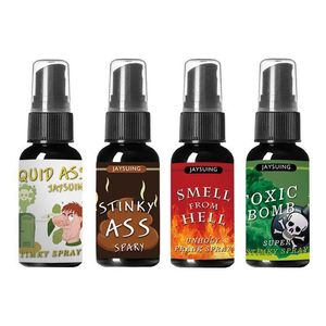 Maski imprezowe 30 ml super śmierdzące płynne pierdnięcie okropny zapach spray długotrwały halloween zabawka z kadry dzieci pędu zapachu dostawa dhtsq