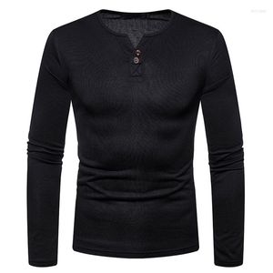 Men's T Shirts Mens Warm Thermal Bottoming Tshirt Autumn Winter Man Long Sleeve Casual Velvet Thick T-shirt Male Top Tees Solid Full
