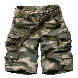 Men's Shorts Summer Army Military Camouflage Shorts Men With Belts Casual Camo Knee-length Mens Cargo Short trousers bermudas hombre 230424