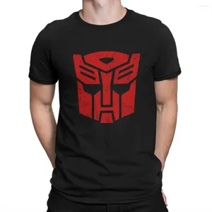 Men's T Shirts Transformer Robot TShirt Autobots Symbol Basic Polyester Shirt Leisure Men Tee Design Big Sale
