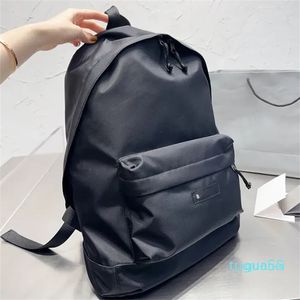 Zaino di design da uomo borsa di design zaino in tela Moda leggera nera Bookbags Borse a tracolla da donna