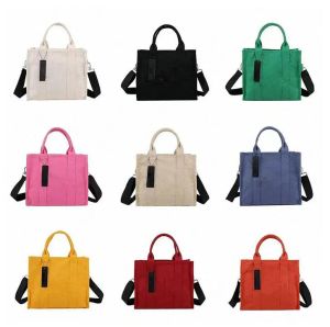 The Tote Bag Women Handbag Shoulder Bag Mini Leahter Canvas Crossbody Shopping Luxury Fashion Totes Bags Black Large Marc Handbags J008