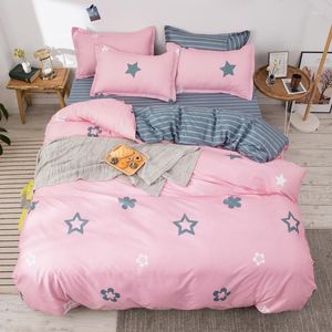 Bedding Sets Green Plant Flower Presd Ceds Capa Conjunto de desenho animado Duveta adulto Filfa para crianças travesseiros