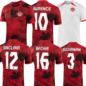 Yakuda 2023 Canadá Jerseys de futebol DAVIES 19 personalizado Homens Mulheres Thai Qualidade HOILETT 10 CAVALLINI 11 J.DAVID 20 KAYE 14 LARYEA 22 MILLAR 23 LARIN 17 personalizado