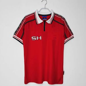 Free Shipping 98/99 Beckenhams BeckhAm 7 retro Soccer Jerseys FELIX Vintage wear Giggs Solskjaer Home Away Football Shirts 5A top quality