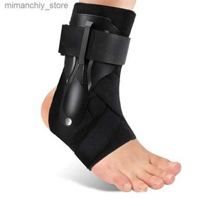 Ankle Support 1pcs Sprained Ank Brace Strap Guard Adjustab Ank Support with Side Stabilizers for Men Women Gym Ank Splint Protector Q231124