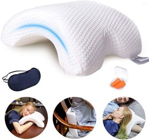 Pillow Couple Arm Cuddle Memory Foam Anti Hand Pressure Arched With Eyemask And Earplugs