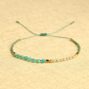 Strand Kelitch Green Boho Armband för kvinnor Miyuki Rainbow smycken Bohemiska vänskapsarmband