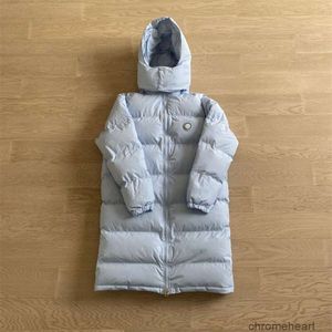 Män Trapstar Jacketrock Mensjackor Down Designer Jacke Winter Trapstar Par Cotton Coat New Hooded Light Blue Simple Odleverile Long Fashion Brands