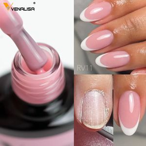 Smalto per unghie VENALISA Base in gomma Smalto per unghie colorato Gelatina Semi trasparente French Nail Camouflage Soak off UV LED Smalto per unghie gel 231123