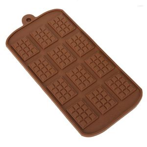 Stampi da forno Stampo per cioccolato Stampo in silicone 12 cavità Utensile da forno Accessori per dessert fai-da-te Stampi per barre flessibili