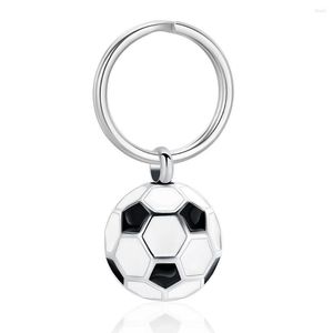 Keychains 316L Stainless Steel Cremation Jewelry Soccer Ball Key Chain For Ashes Football Urn Keychain Ash Holder Keepsake Gift Men