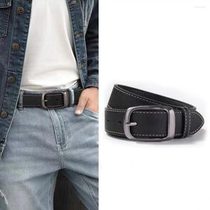 Cintos de cinto de moda masculino Classic Trend Pin Buckle PU 3.2cm Jeans estudantis