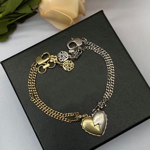 Designer Necklaces Fashion Heart Charm Bracelets 18K Gold Mothers Day Jewelry Women Gift