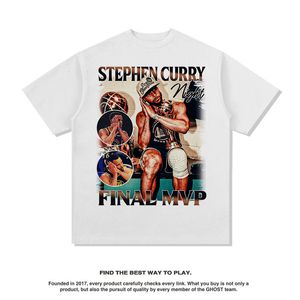Men s T Camisetas Juventude Funny Cotton Steph Curry Tees de estilo American High Street Lavagem Vintage Tam camiseta Men soltas Tops de manga curta 634