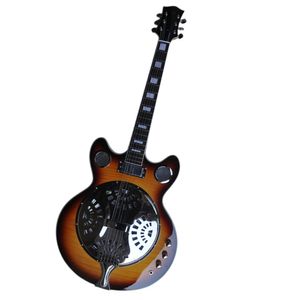 6ストリングタバコサムバーストエレクトリックギター火炎メープルトップオファーロゴ/カラーカスタマイズ