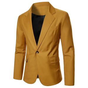 Mens Suits Blazers Suit Solid Color Single Button Business Casual Coat Wedding Banquet Street Stage Performance Jacket 231123