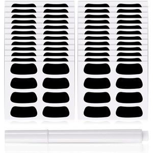 Party Decoration Waterproof Sports Black Baseball Eye Strip Label Sticker Face With 1 White Pen For Football Softball Lacrosse Fans på Game