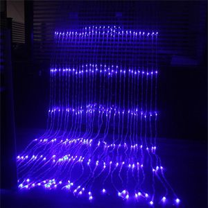 3x3M 6x3M LED impermeabile cascata ghiacciolo tenda luci della stringa festa di festa luce di Natale per la decorazione del giardino di nozze278d