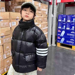 Para baixo parkas adolescente ídolo crianças jaqueta estilo tb recuperação lenta pato branco para baixo ultra grosso preenchido jaqueta meninos meninas m0i6