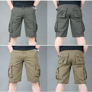 Pantaloncini da uomo Pantaloncini casual da uomo Estate Cotone all'aperto Lunghezza al ginocchio Tasca Cargo Pantaloni da spiaggia Moda Pantaloni larghi di grandi dimensioni per abiti da uomo 230424