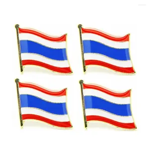 Broches Veel 5 stks Thailand Nationale Vlag Pin Badge Land Lapei