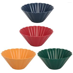 Conjuntos de utensílios de jantar 4 PCs delicados Salad Bowl Acessório Supply Candy Prishes