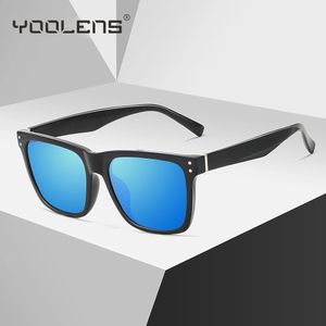 Sunglasses YOOLENS Fishing Sunglasses For Men Women UV400 Polarized Sun Glasses Square Pochromic Lens for Golf Driving Eyewear 231124