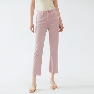 Women's Jean Pink anklelength jeans 2023 loose fashion denim pants 230422