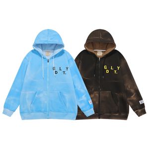 Big Sale Tide Men's Fashion Hoodies Sweatshirts Jacquard Zipper Up Hoodie Women's Hooded Sweatshirt Pullover för manlig hoody tröja