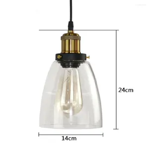 Pendant Lamps LED Lamp Nordic Modern Industrial Glass Retro Loft Living Kitchen Dining Room Hanging Light