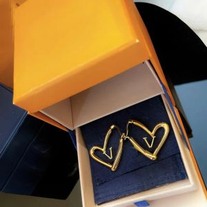 Kadın Hams Küpe Tasarımcı Takı Moda Masalar Love Stud Ladies Lüks Altın Kalp Küpe Lüks Markalar Kolye ORECCHINI STAMS Kutu 925 Gümüş