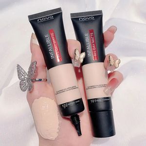 Foundation Face Liquid Foundation Soft Matte Concealer Primer Makeup Base Oil Control Invisible Pores Cream Brighten Skin Cosmetics 231123