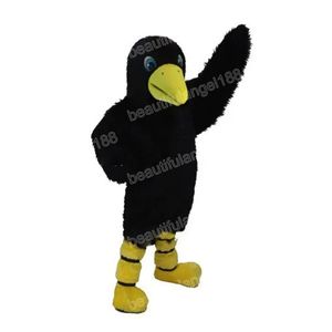 Halloween Plush Crow Mascot kostymer av hög kvalitet tecknad temakaraktär karneval vuxna storlek dräkt julfestdräkt kostym för män kvinnor