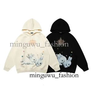 Tech Sweaters Men's Hoodies Sweatshirts Women's Sweater China-chic Sweet Rabbit Graffiti Plush Hoodie Sexuality Style Coat Male 922 618