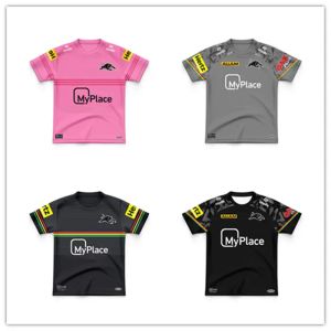 2024 New Kids Penrith Panthers Home Away Rugby Jersey Kid 's Tee 셔츠