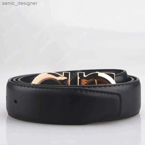 HQ13 Fashion Smooth Boxle Belt Retro Design أحزمة الخصر الرفيعة للرجال Ferragamo Womens Width 3.8cm S C2OM BB9H